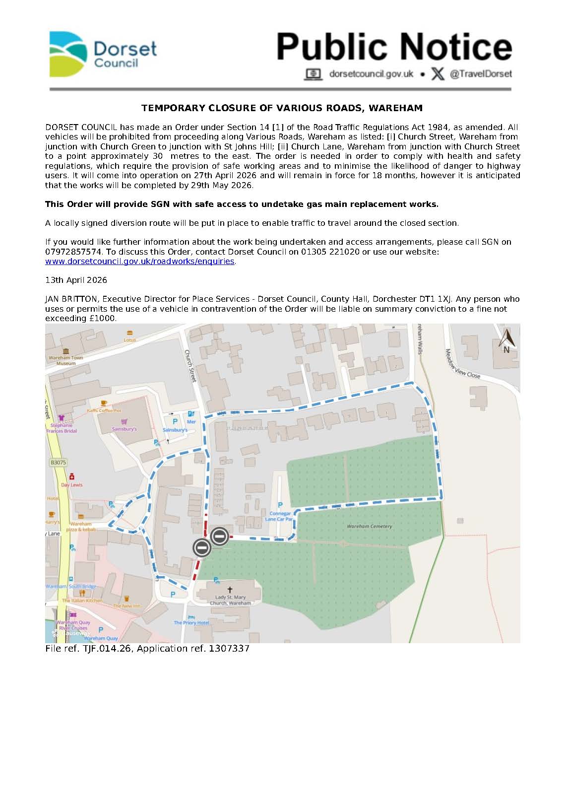 Various Roads, Wareham