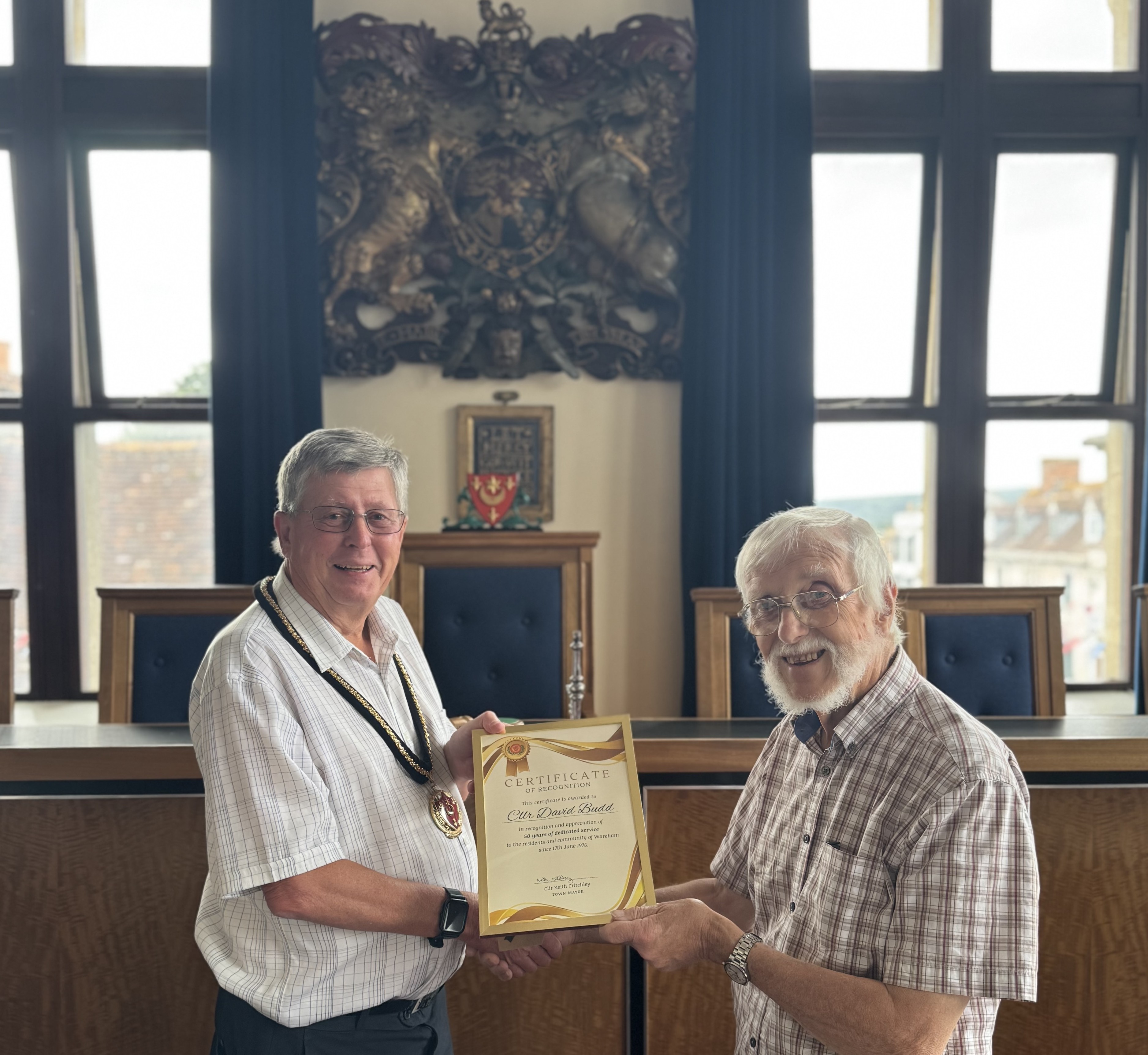 Honouring five decades of service to Wareham